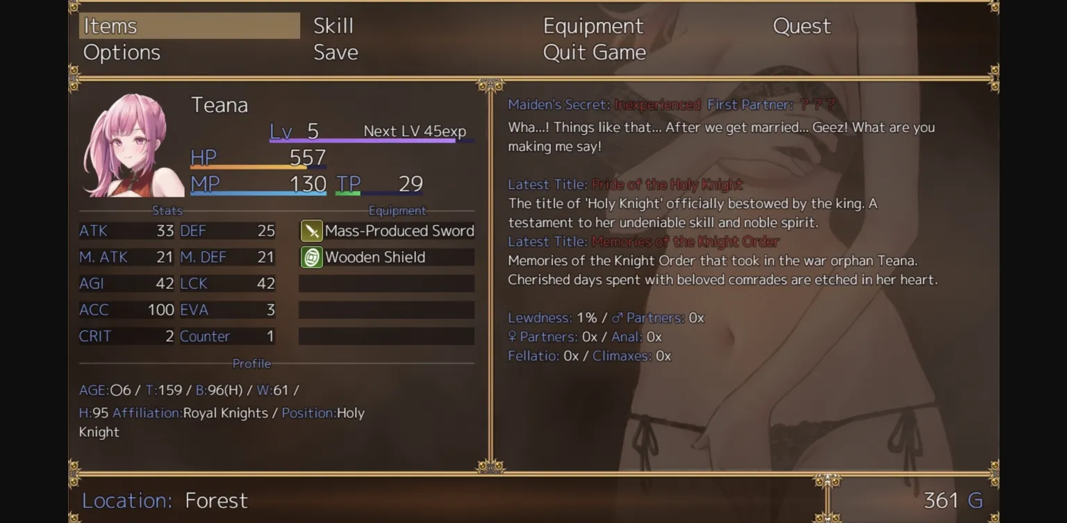 RPGM Completed Glory of Teana [v1.01] [Voynich Pudding] | Free Adult Games