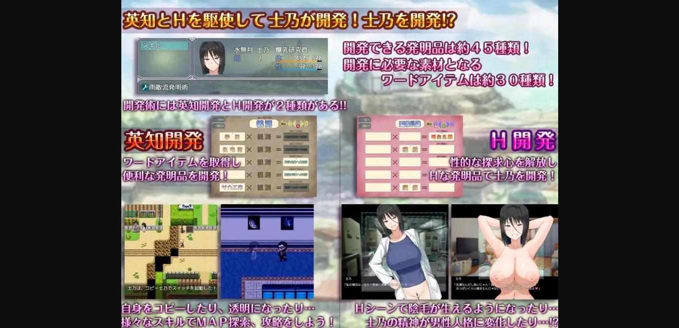 RPGM Completed H  Wisdom  The Abnormal Investigative Nature of the Busty Researcher! [v1.07] [Ota Guchi Field] | Free Adult Games