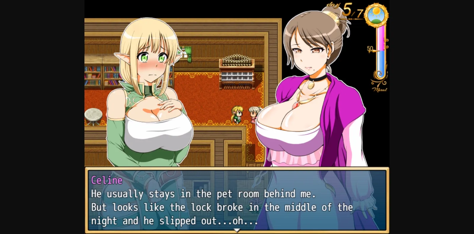 RPGM Completed Hitozuma Elf no Orusuban [v1.05] [Milk Force] | Free Adult Games