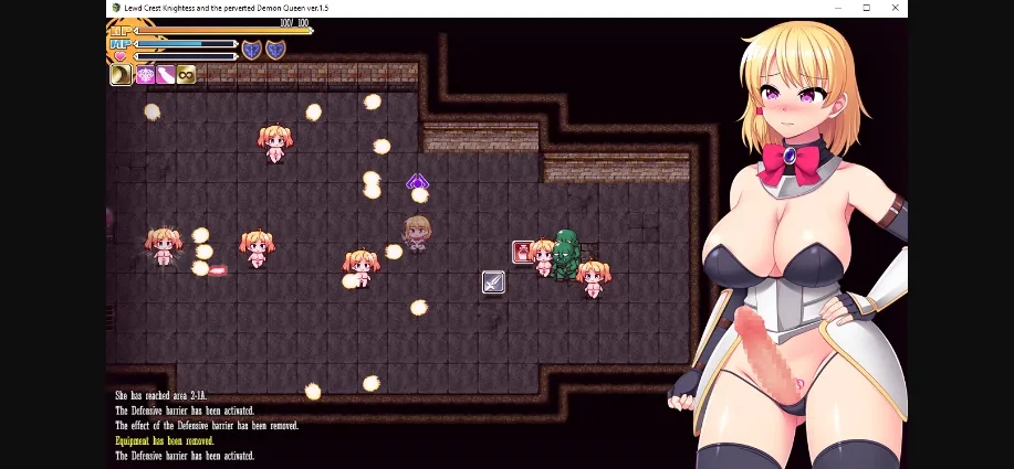 RPGM Completed Lewd Crest Knightess and the Perverted Demon Queen [v1.5] [yoshii tech] | Free Adult Games