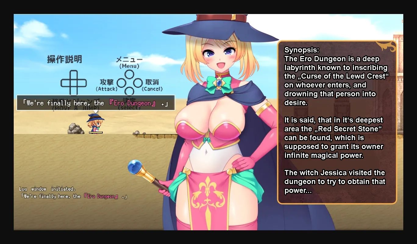 RPGM Completed Lewd Crest Witch Jessica and the Perverted Ero-Trap Dungeon [v1.5] [yoshii tech] | Free Adult Games