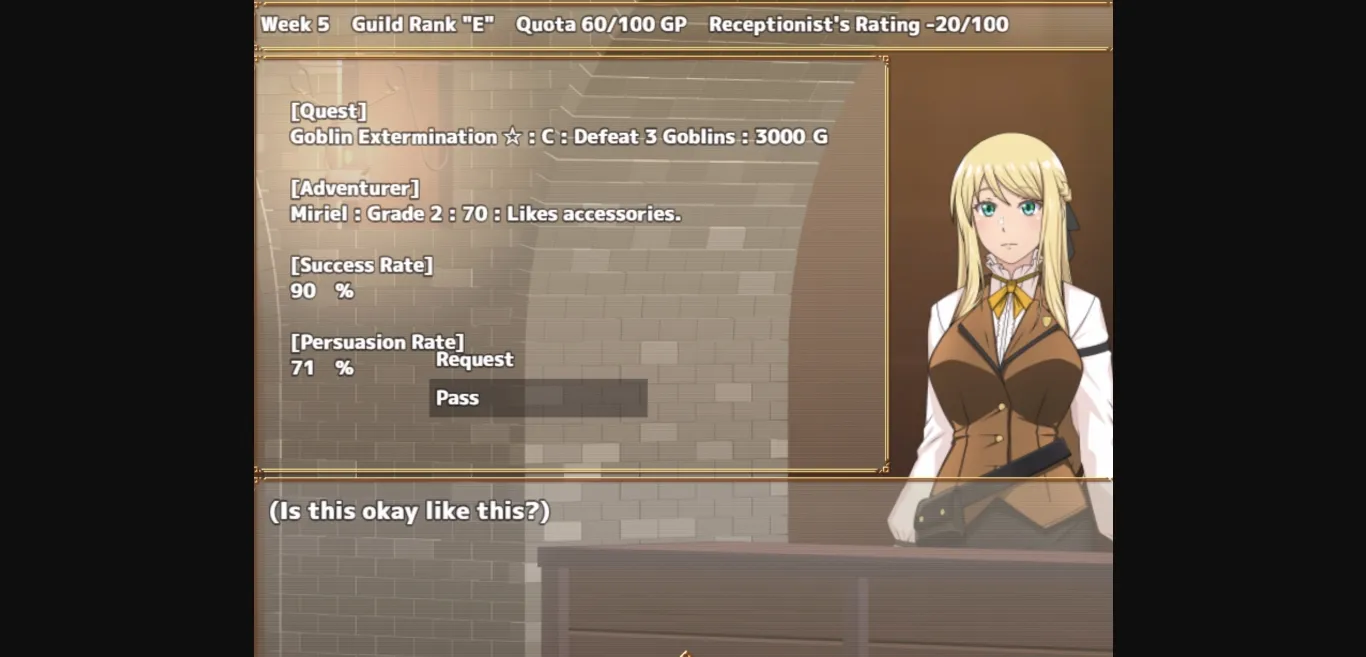 RPGM Completed Receptionist at the Bottom Tier Guild [v1.10] [eChime] | Free Adult Games