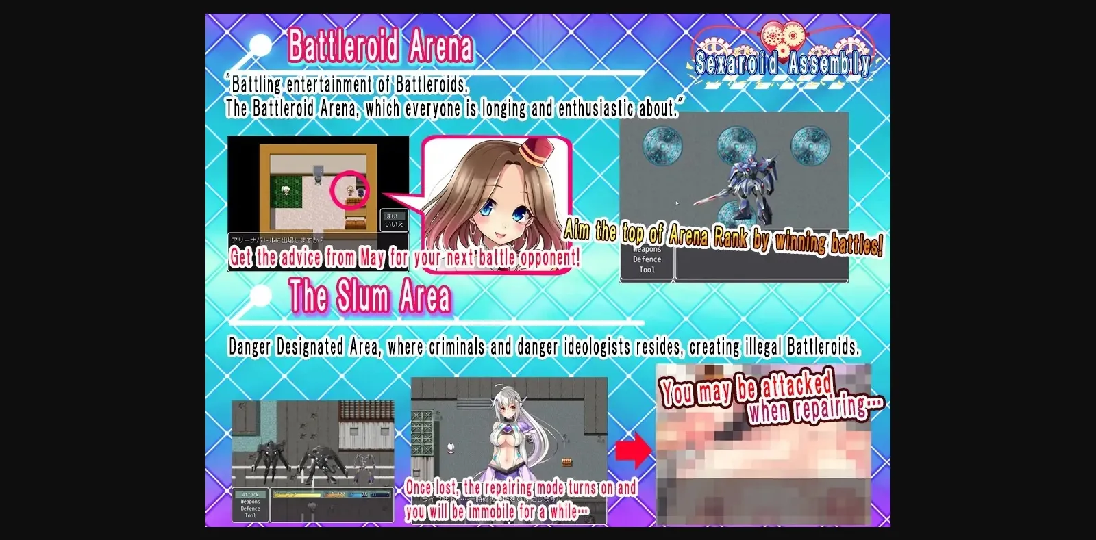 RPGM Completed Sexaroid Assembly [Final] [Peach Palette] | Free Adult Games