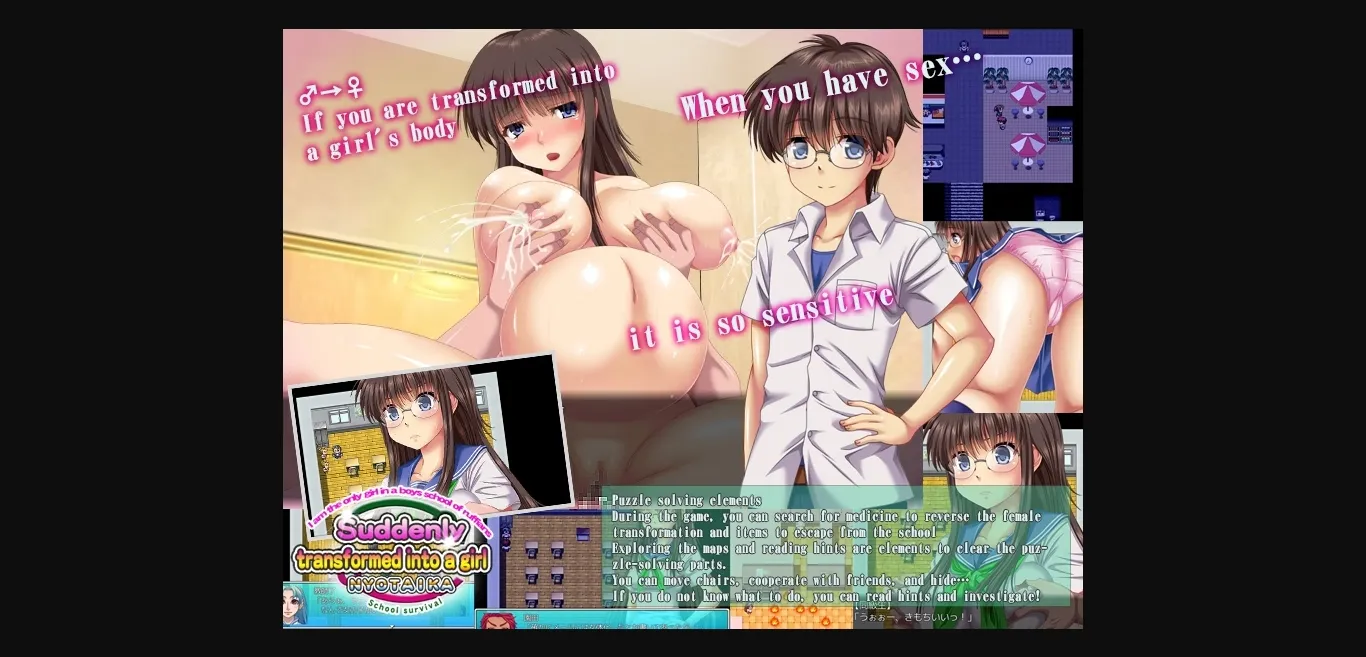 RPGM Completed Suddenly Feminized ! School Survival [Yuki Mango] | Free Adult Games