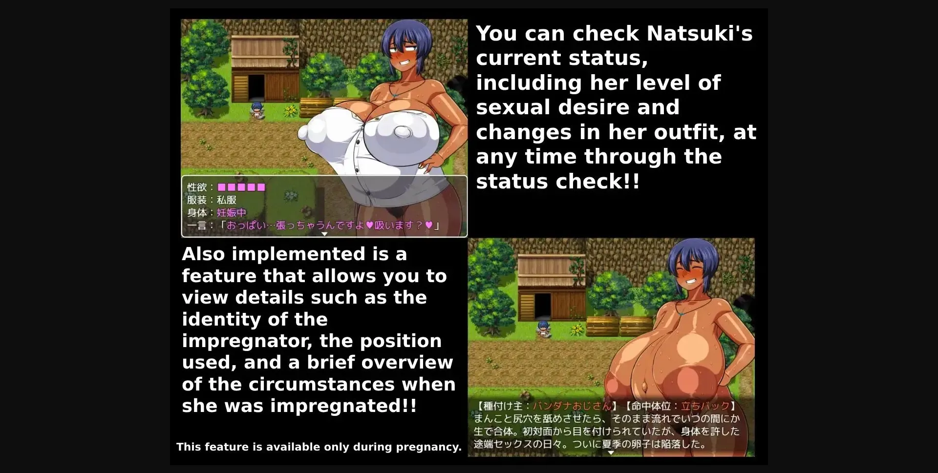 RPGM Completed Tanned Girl Natsuki  Impregnaria Village and the 5 Shrines [v1.11_MOD5] [natyusyo] | Free Adult Games