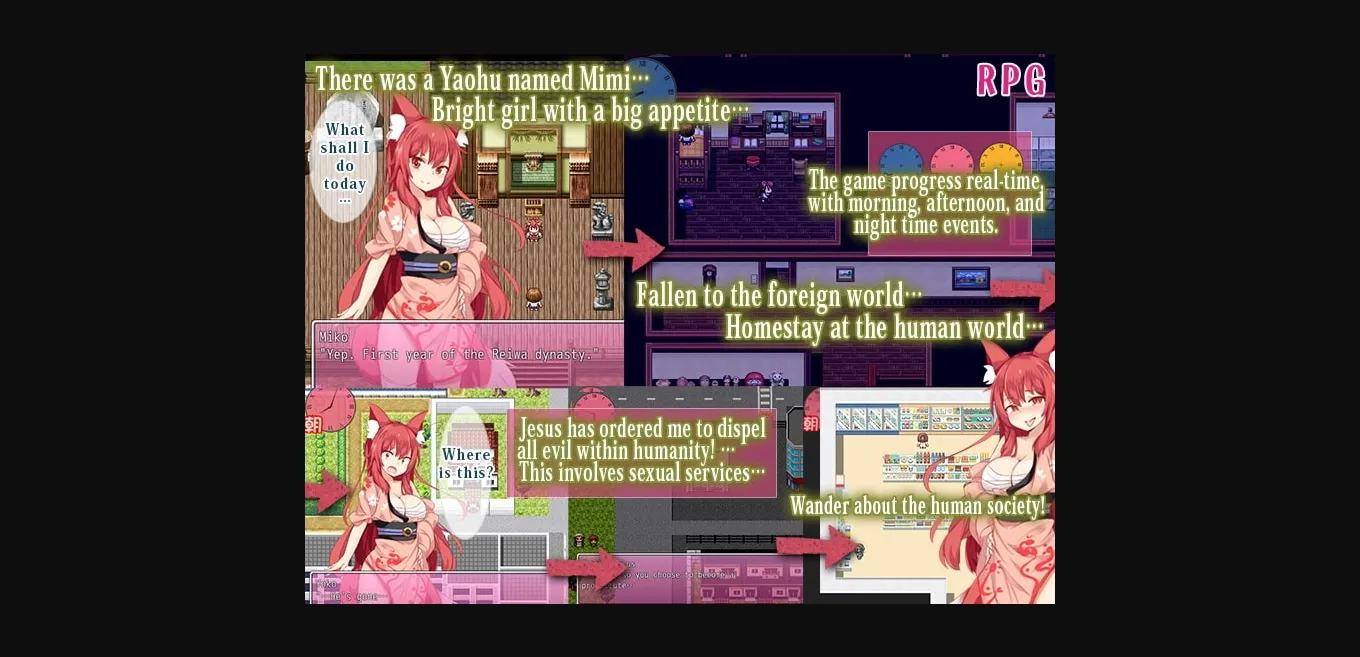 RPGM Completed Yahou Mimi - Sex in the Foreign World [Final] [Hourglass & Pencil] | Free Adult Games