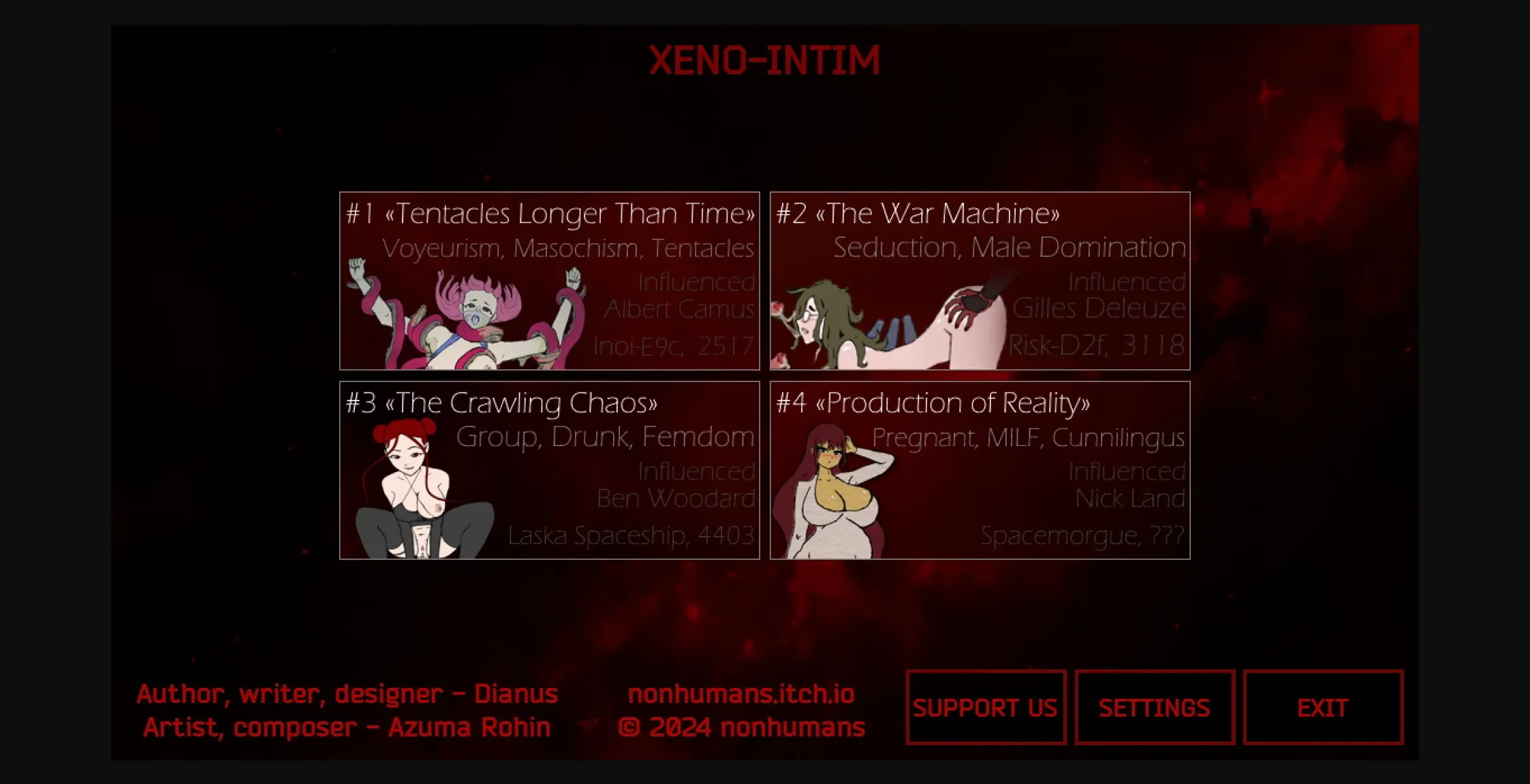 VN Others XENO-INTIM [Ep. 4 Demo] [nonhumans] | Free Adult Games