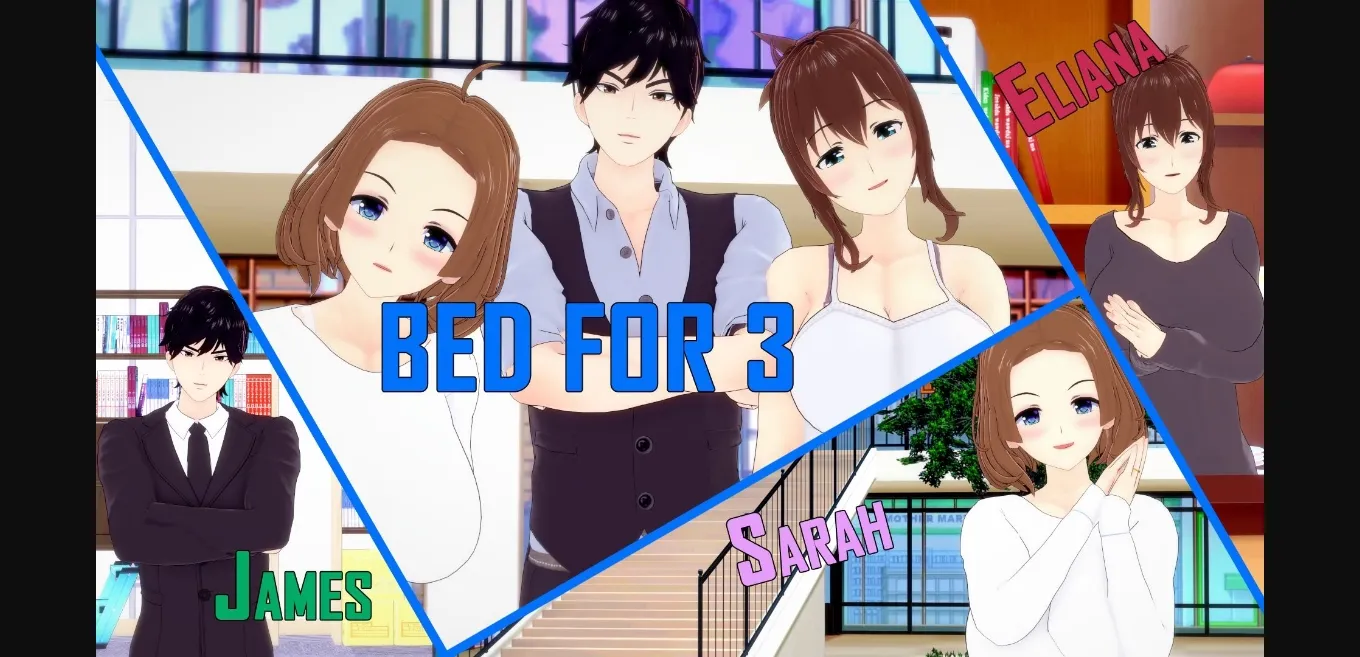 VN Ren'Py Abandoned Bed for 3 [v0.12] [Tonjj] | Free Adult Games