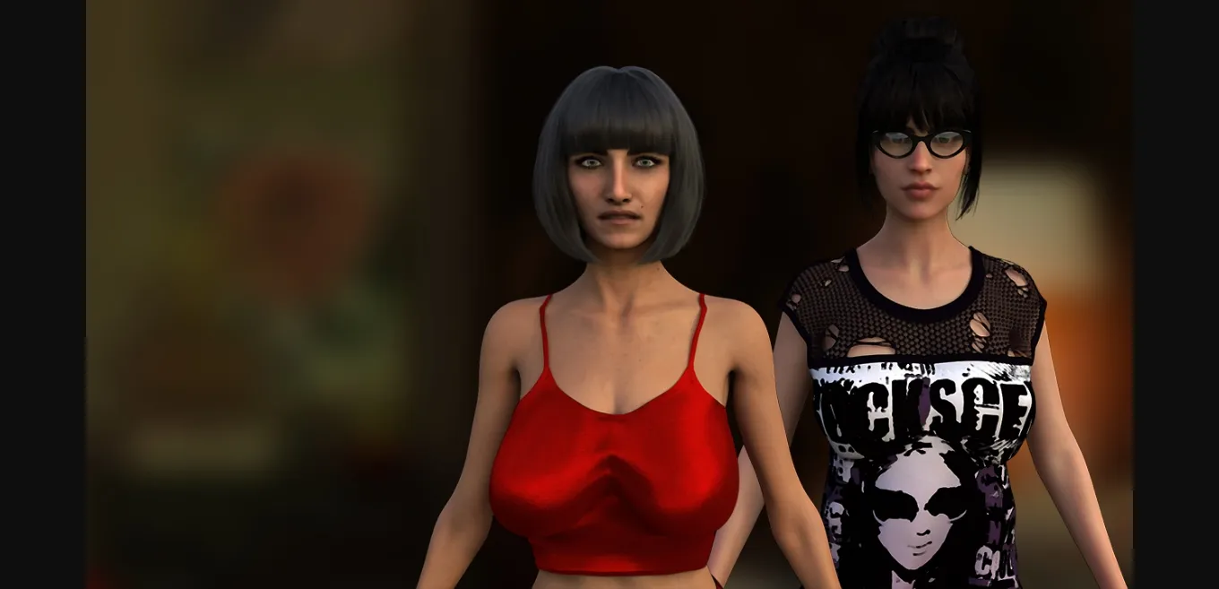 VN Ren'Py Abandoned Beneath a Neon Sun [v0.1.10] [Lucky Slap Games] | Free Adult Games