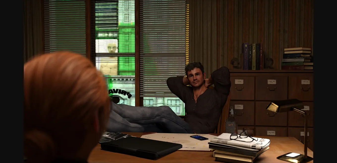 VN Ren'Py Abandoned Beneath a Neon Sun [v0.1.10] [Lucky Slap Games] | Free Adult Games