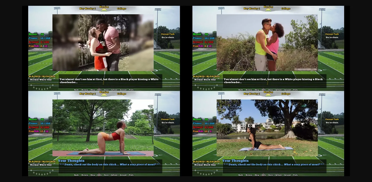 VN Ren'Py Abandoned Blacked or Bleached [v0.3] [Pallidus Nox] | Free Adult Games