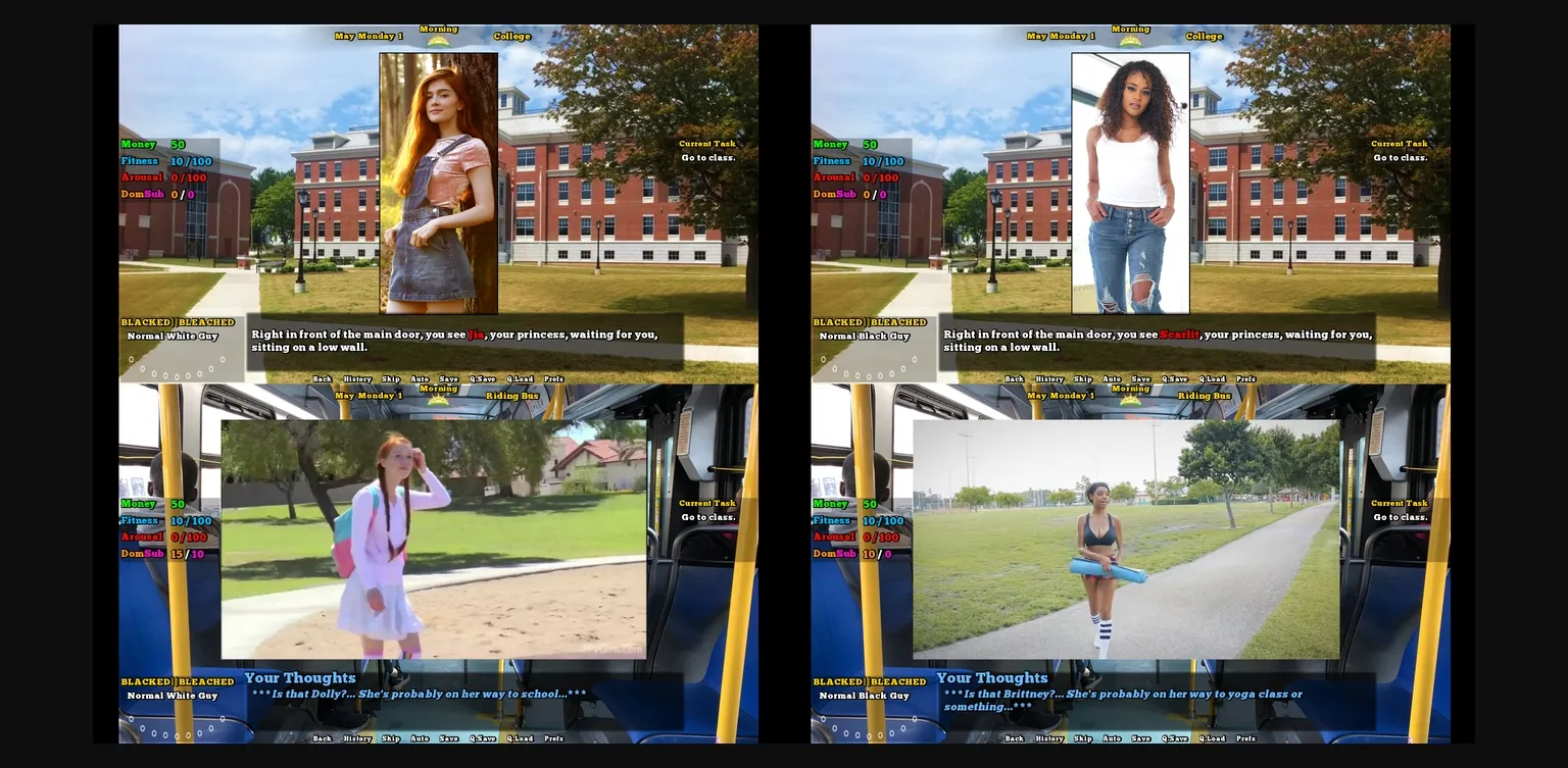 VN Ren'Py Abandoned Blacked or Bleached [v0.3] [Pallidus Nox] | Free Adult Games