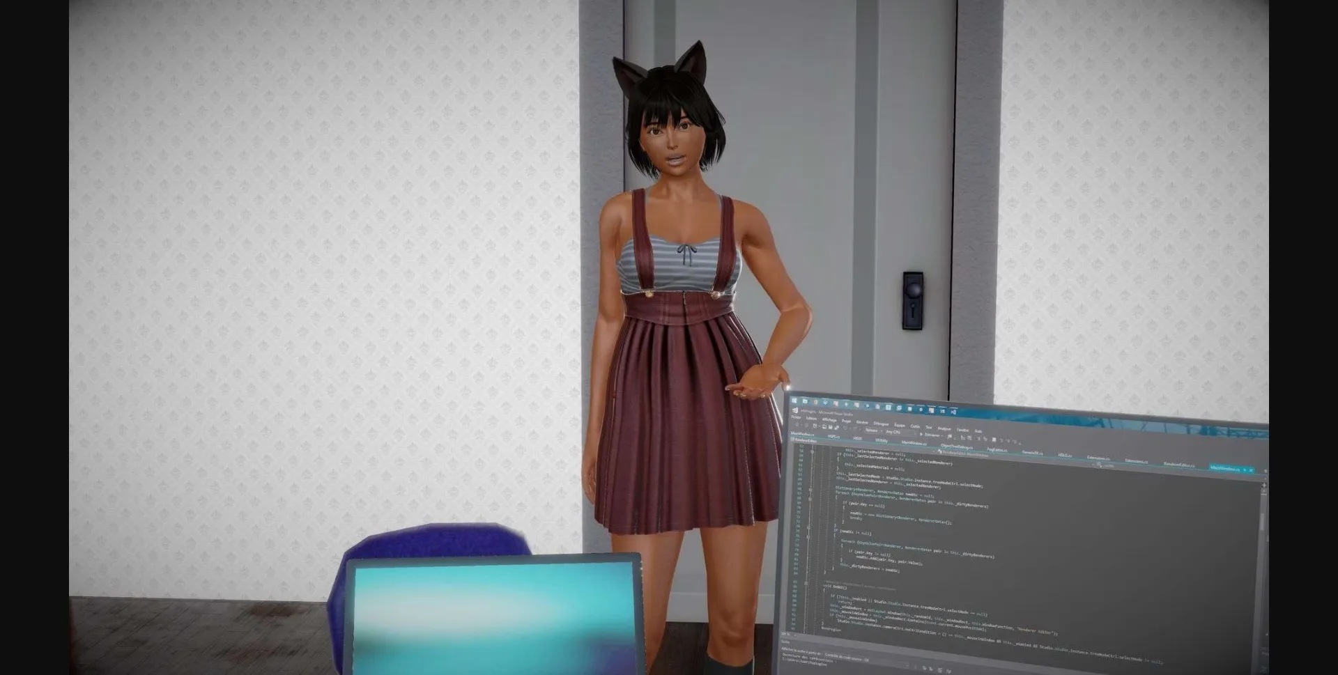 VN Ren'Py Abandoned Hot Kitty BAR [v0.7] [Jester555] | Free Adult Games