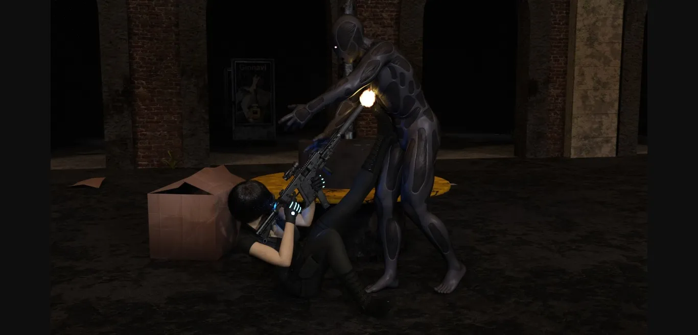 VN Ren'Py Abandoned Instinct Program [v0.3] [Red silhouette] | Free Adult Games