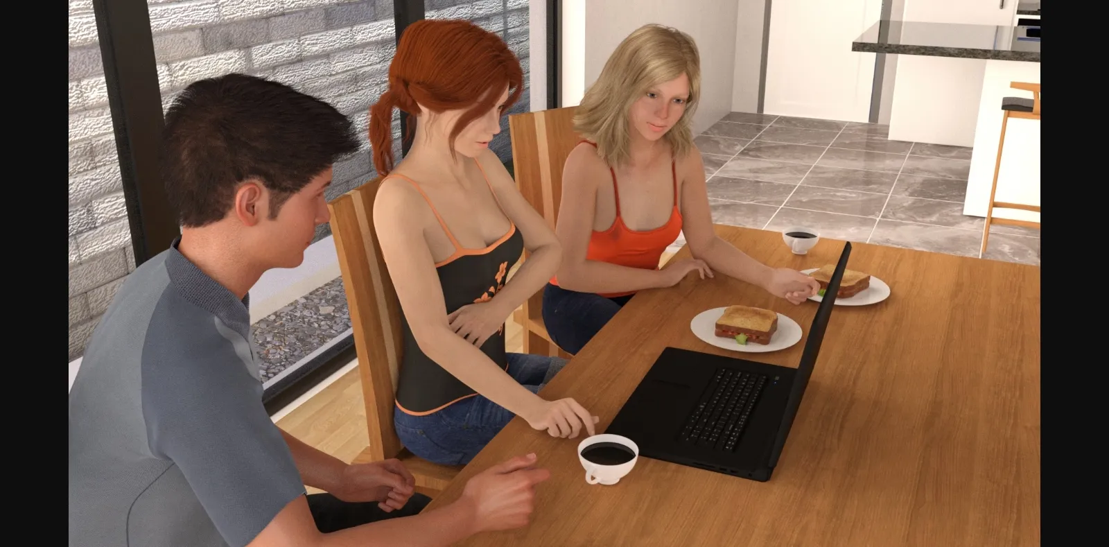 VN Ren'Py Abandoned Love, Demons and Broken Nose [v0.2.1] [Lawfullame] | Free Adult Games