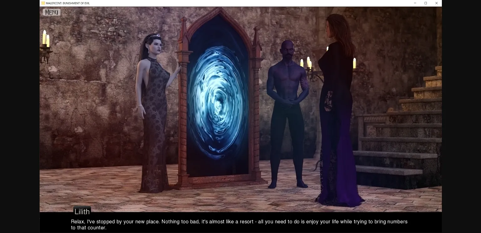 VN Ren'Py Abandoned Maleficent  Banishment of Evil [v0.4] [Old DVD] | Free Adult Games