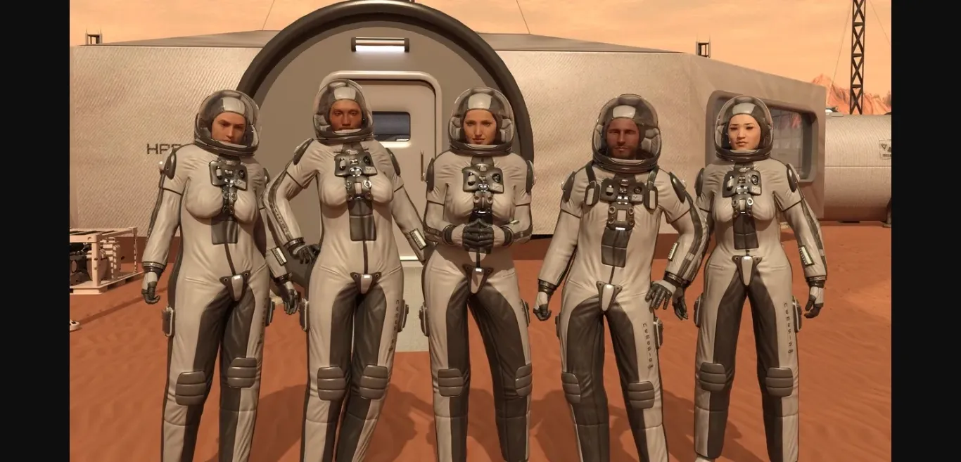 VN Ren'Py Abandoned Mars  Scarlet Horizons Under Charcoal Darkness [v1.06] [Just Aaron Art] | Free Adult Games