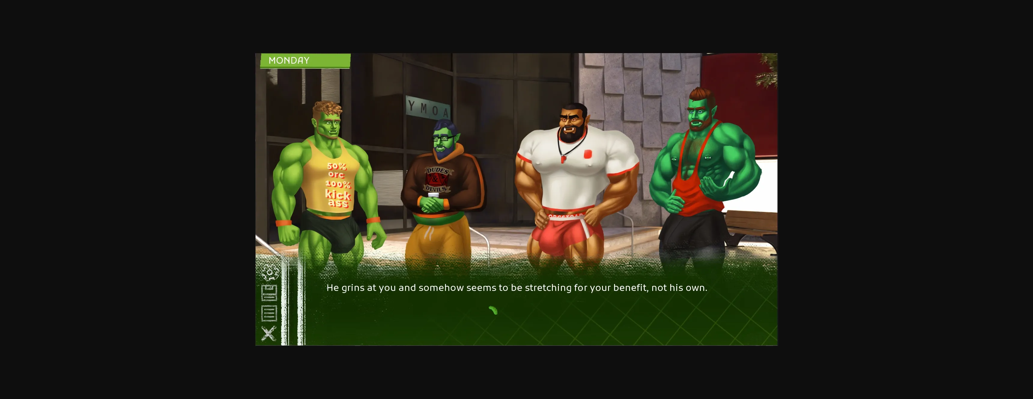 VN Ren'Py Abandoned Orc Running Club [v0.88] [Deevil] | Free Adult Games