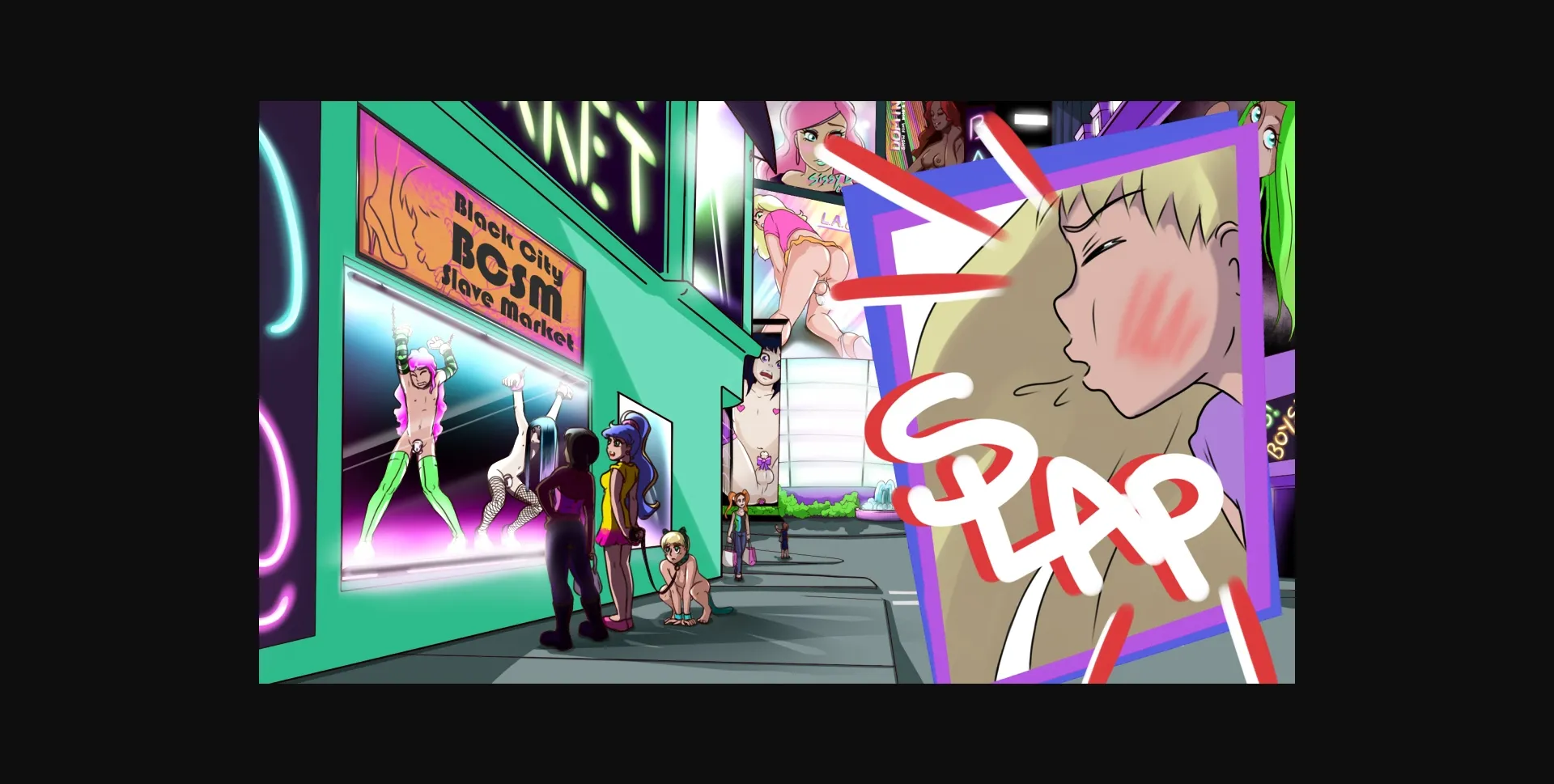 VN Ren'Py Abandoned Sissy Trainer  Welcome to Black City [Demo] [ChaoticNaughty] | Free Adult Games