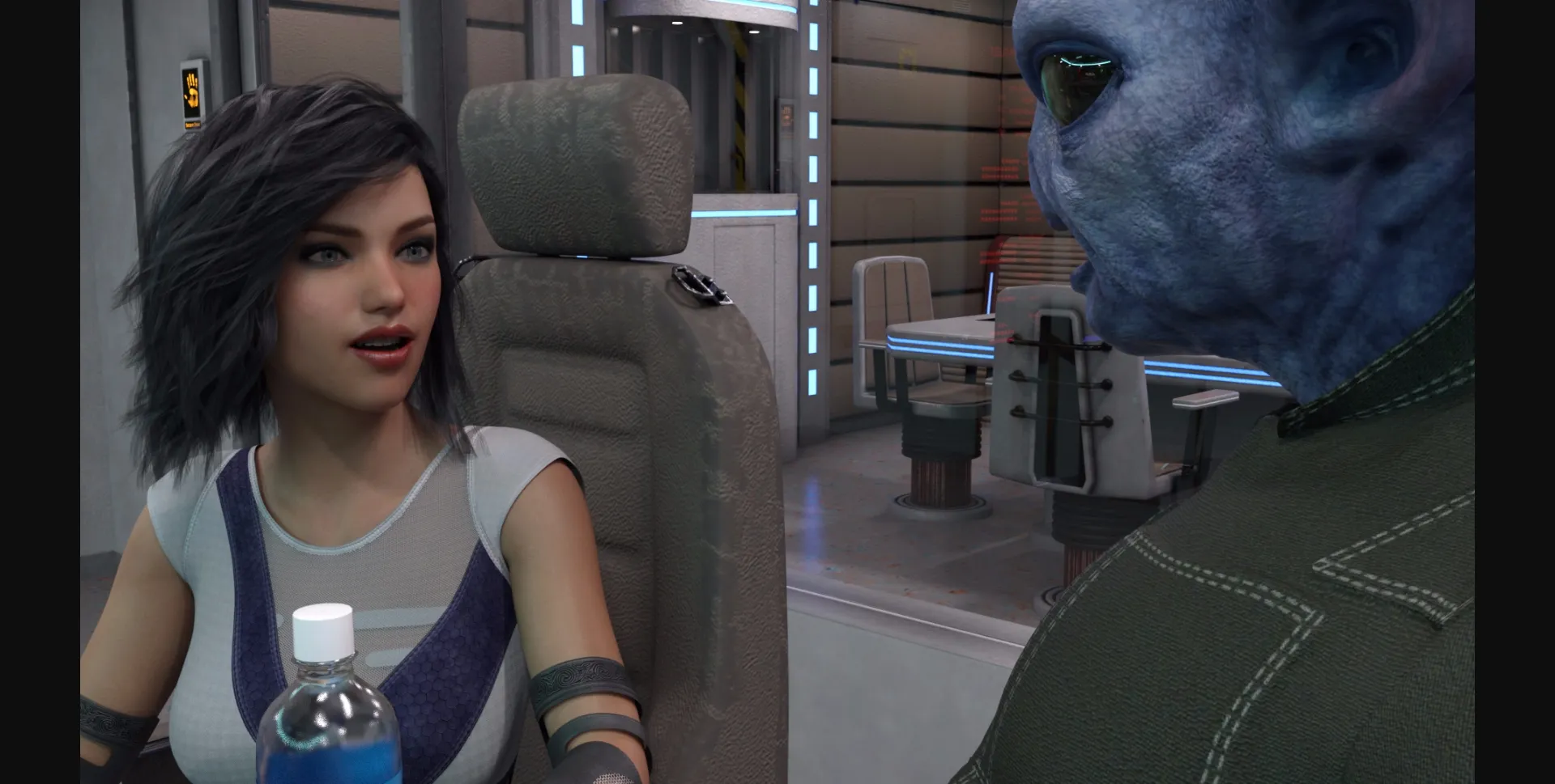 VN Ren'Py Abandoned Space Cadettes [Ep.1] [SpaceBall1] | Free Adult Games