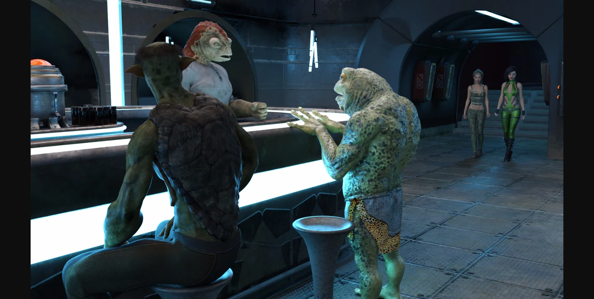 VN Ren'Py Abandoned Space Cadettes [Ep.1] [SpaceBall1] | Free Adult Games