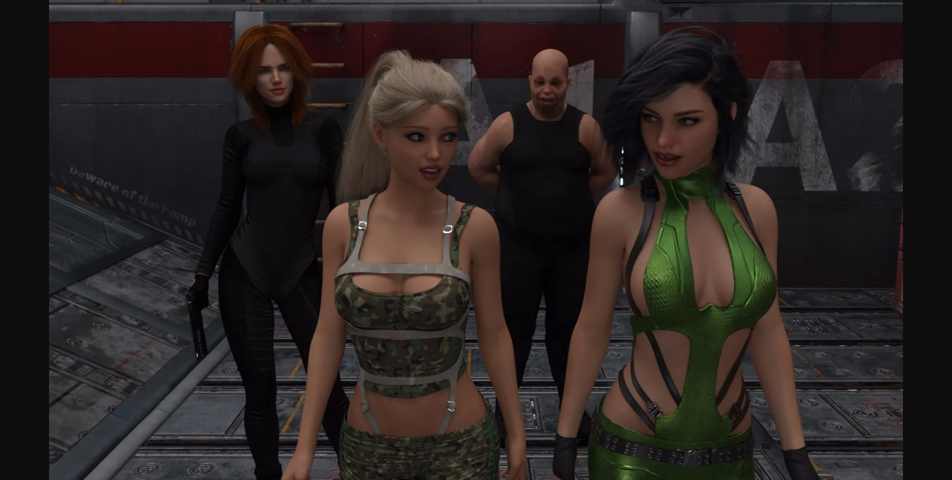 VN Ren'Py Abandoned Space Cadettes [Ep.1] [SpaceBall1] | Free Adult Games