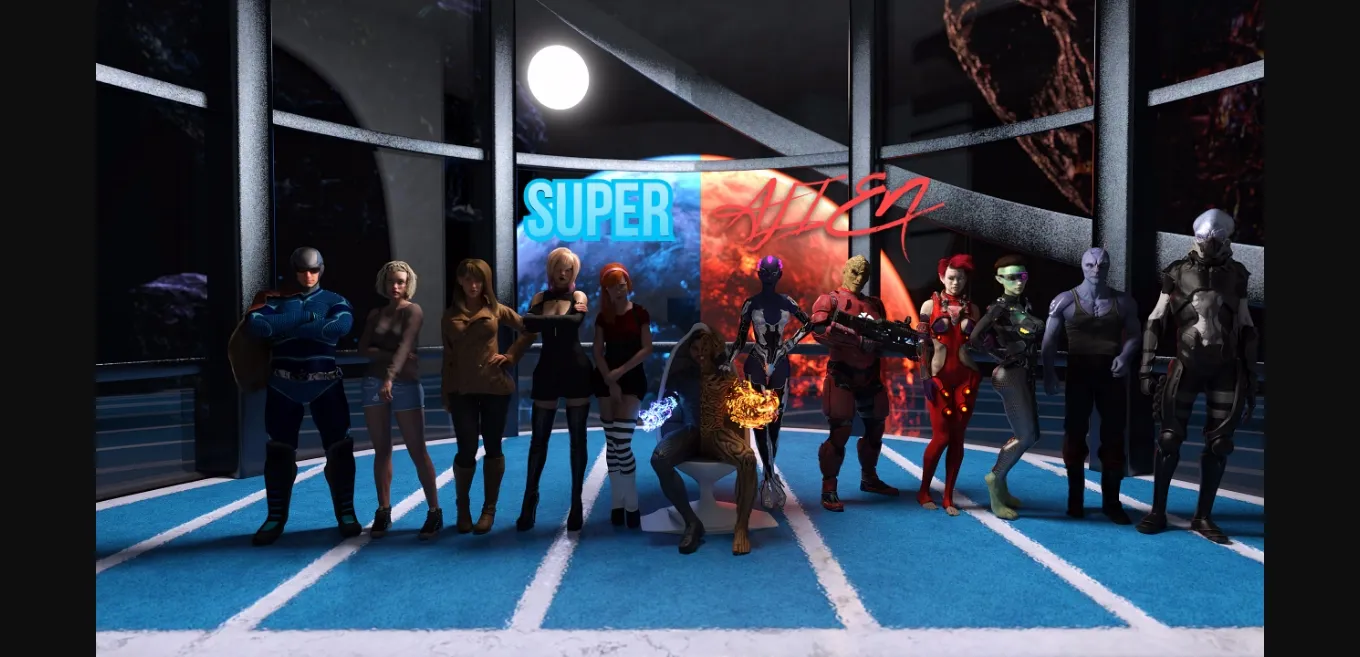 VN Ren'Py Abandoned Super Alien [Ep-1] [RandomFarmer] | Free Adult Games