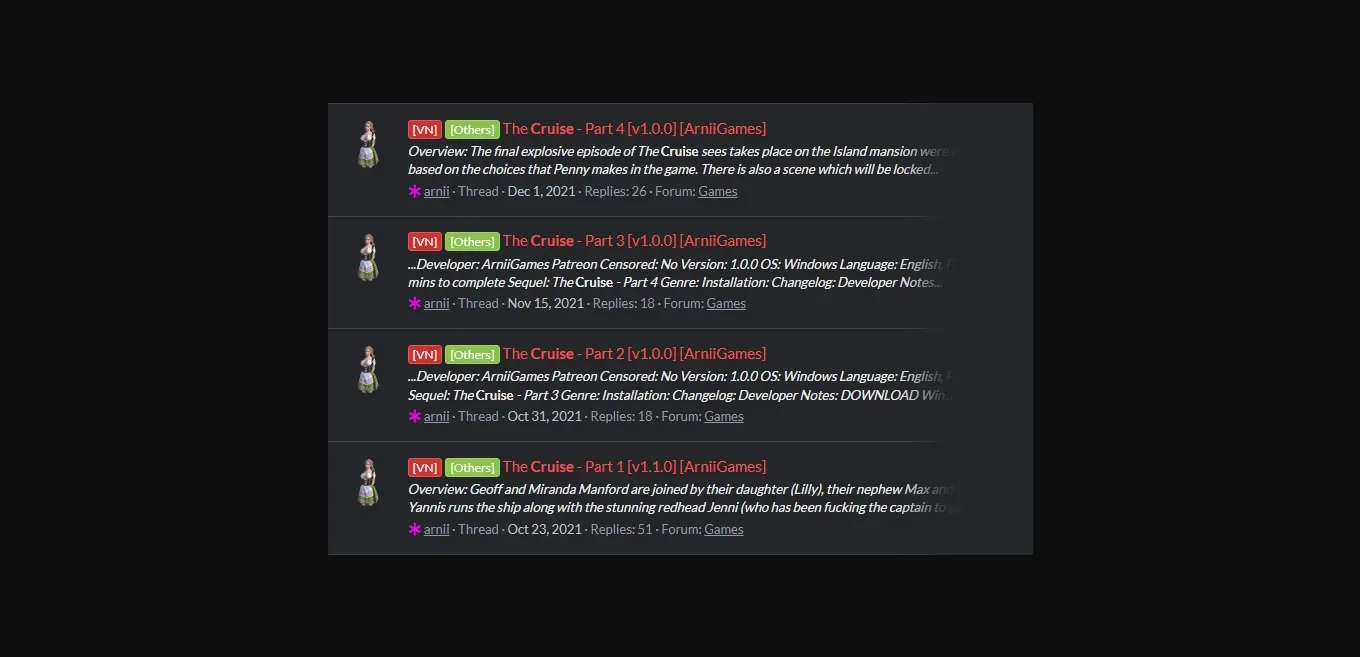 VN Ren'Py Abandoned The Cruise [prologue] [Ranger] | Free Adult Games