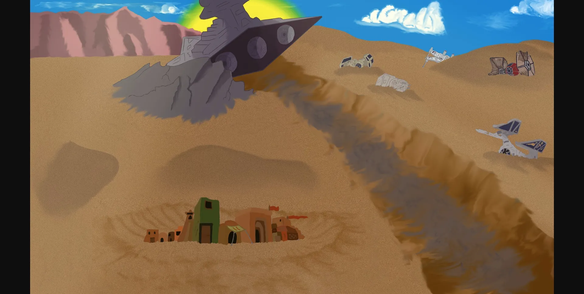 VN Ren'Py Abandoned The Smuggler - A Star Wars Porn Parody [v0.1] [SparrowBruh] | Free Adult Games