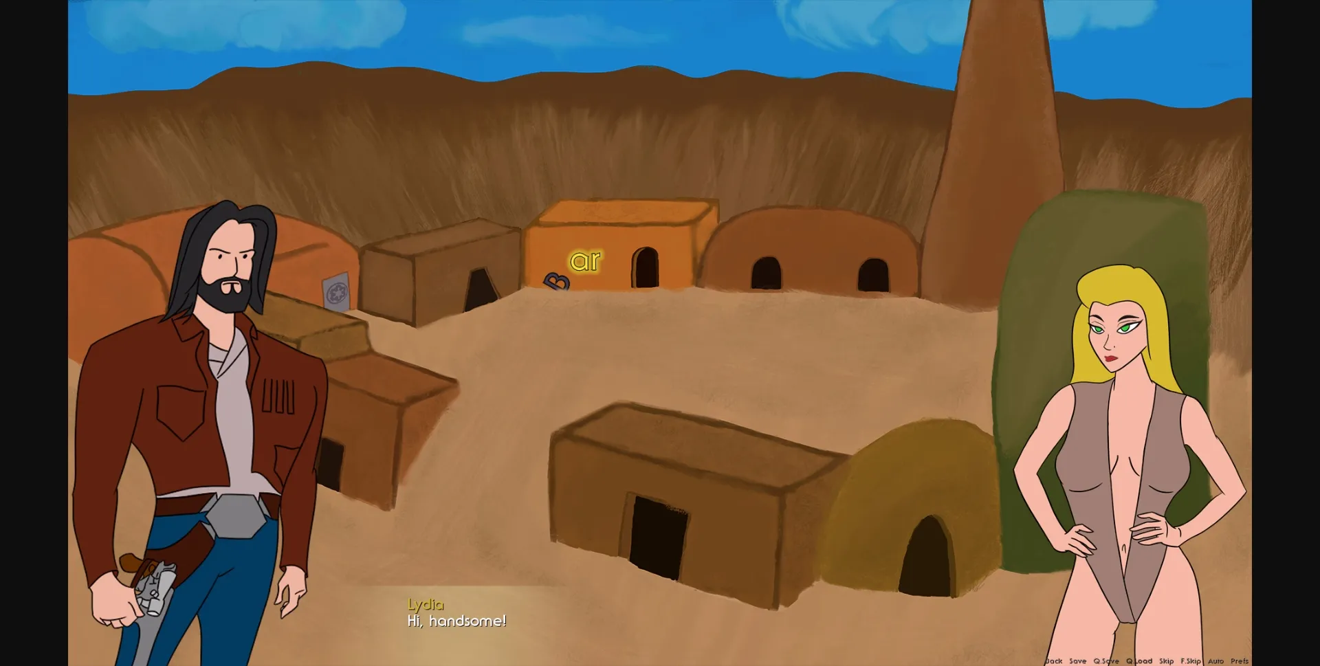 VN Ren'Py Abandoned The Smuggler - A Star Wars Porn Parody [v0.1] [SparrowBruh] | Free Adult Games