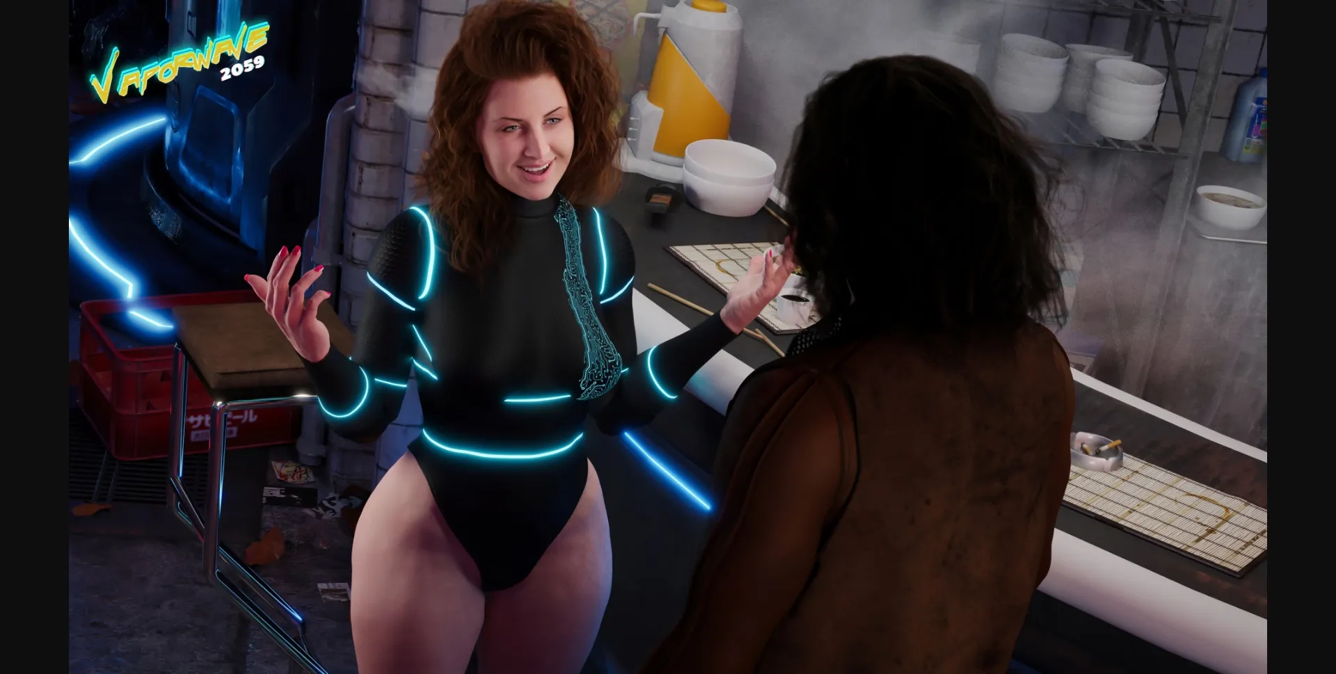 VN Ren'Py Abandoned Vaporwave 2059 [v0.2] [Jay3DM] | Free Adult Games