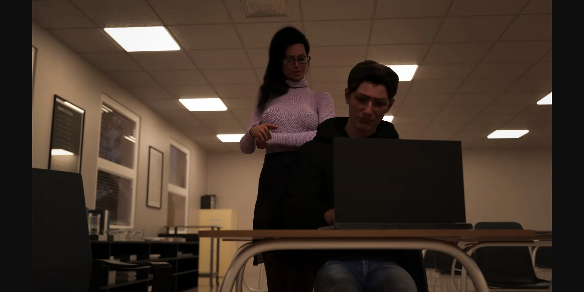 VN Ren'Py Between Duty and Love [v1.1] [DigitalJPlayground] | Free Adult Games