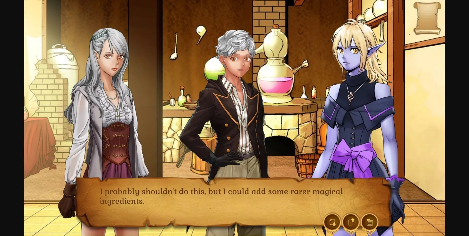 VN Ren'Py Completed Amber's Magic Shop [Winter Wolves] | Free Adult Games