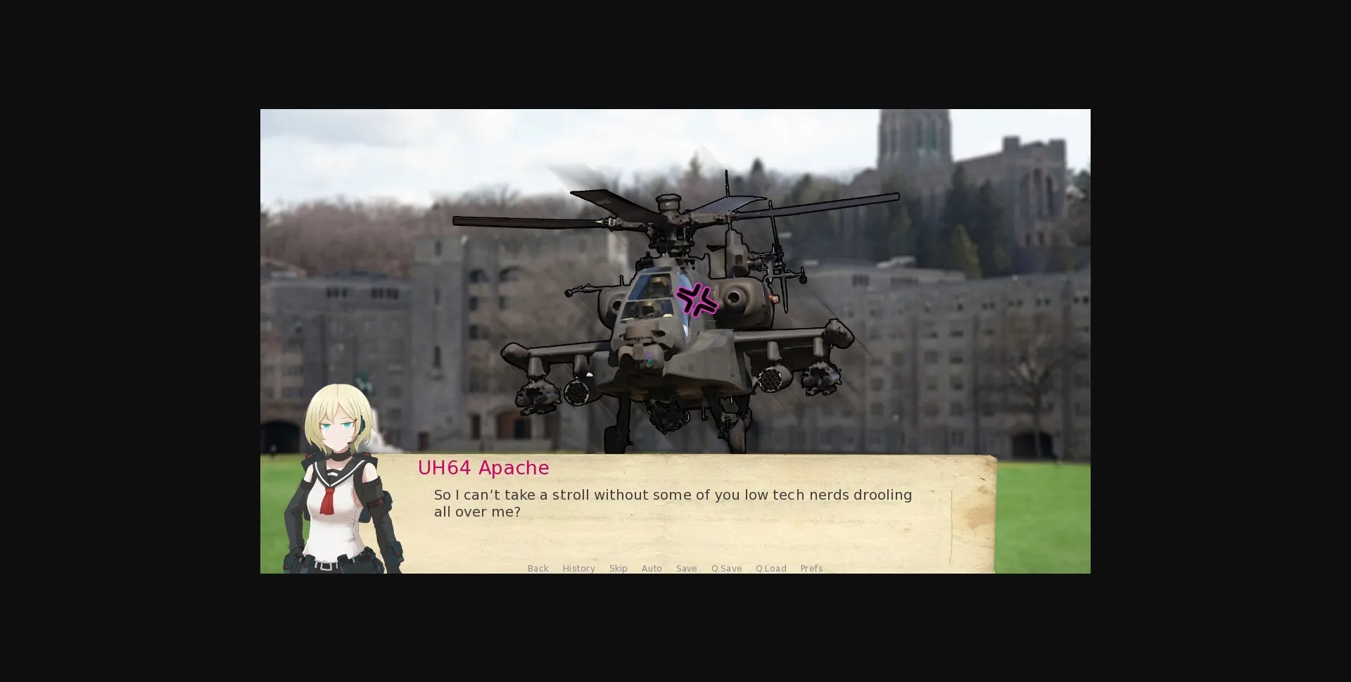 VN Ren'Py Completed Attack Helicopter Dating Simulator [Final] [Curse Box Studios] | Free Adult Games