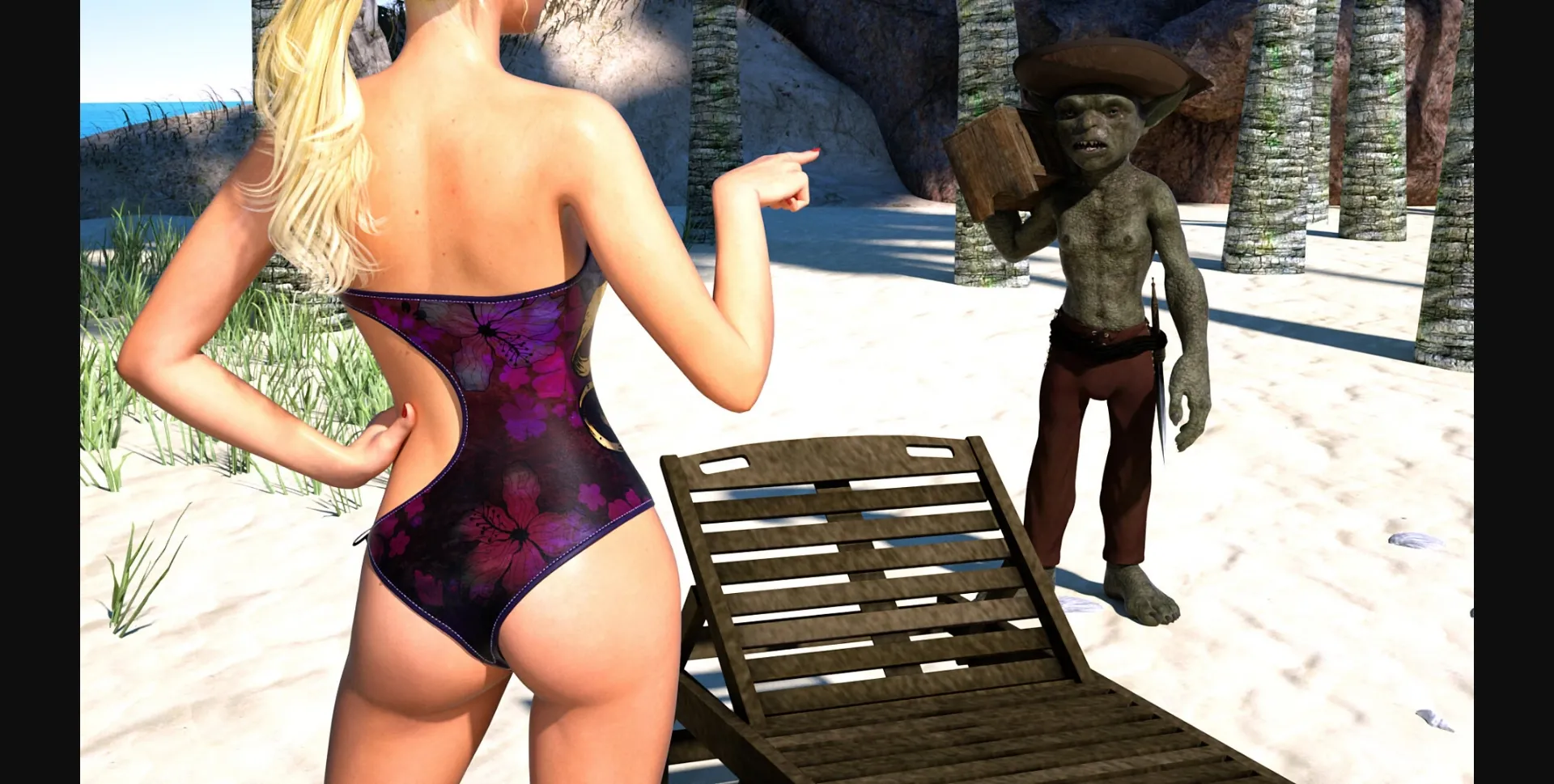 VN Ren'Py Completed Beach Bitch [v1.0] [Goblin Games Inc., Hibbli3d] | Free Adult Games