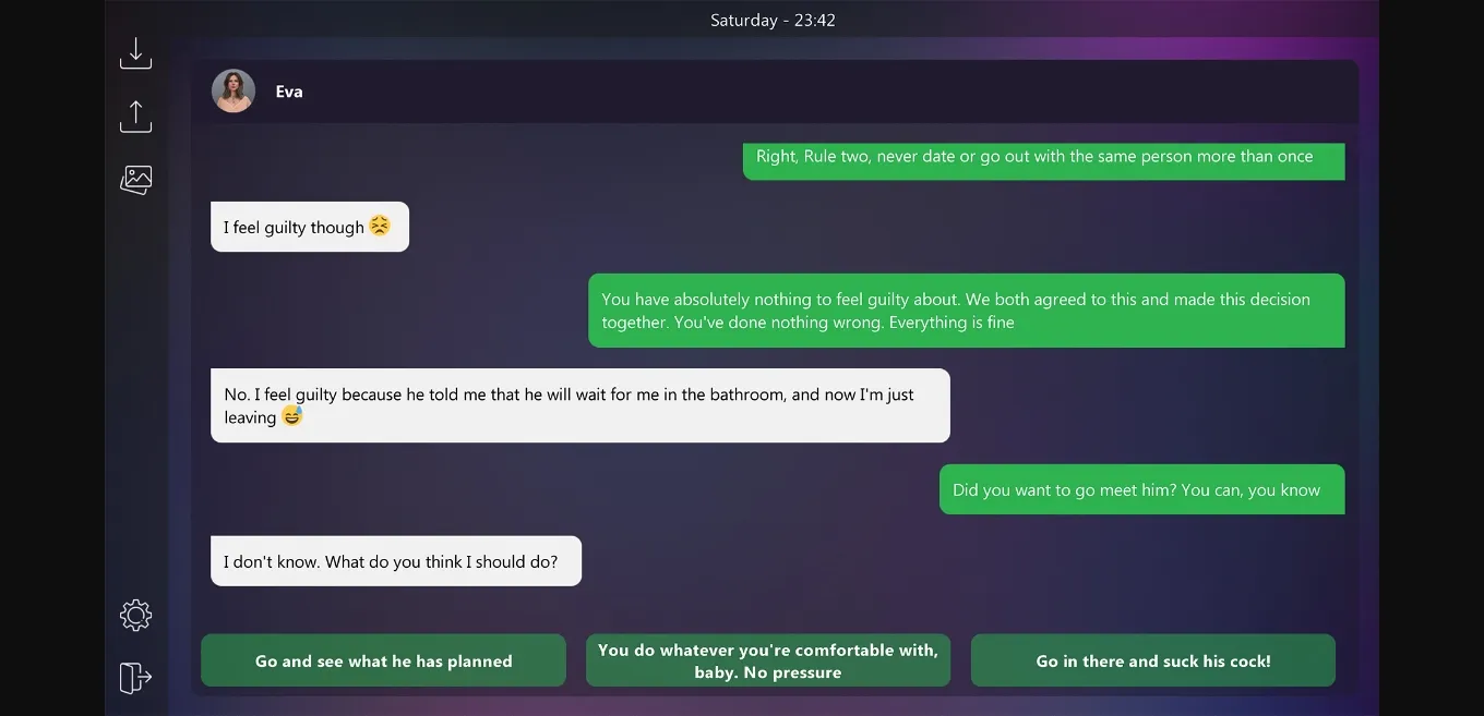 VN Ren'Py Completed Dirty Texts - Are You Sure  [v1.0] [RoyalCandy] | Free Adult Games