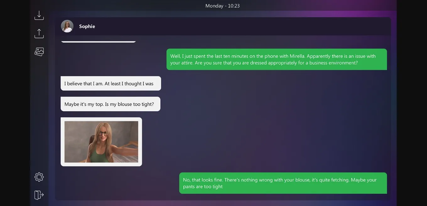 VN Ren'Py Completed Dirty Texts - New Intern [v1.0] [RoyalCandy] | Free Adult Games