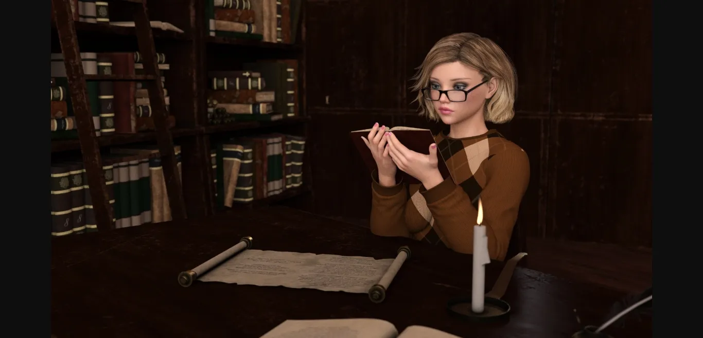 VN Ren'Py Completed Emma In the Library [v1.0] [AceX Game Studio] | Free Adult Games