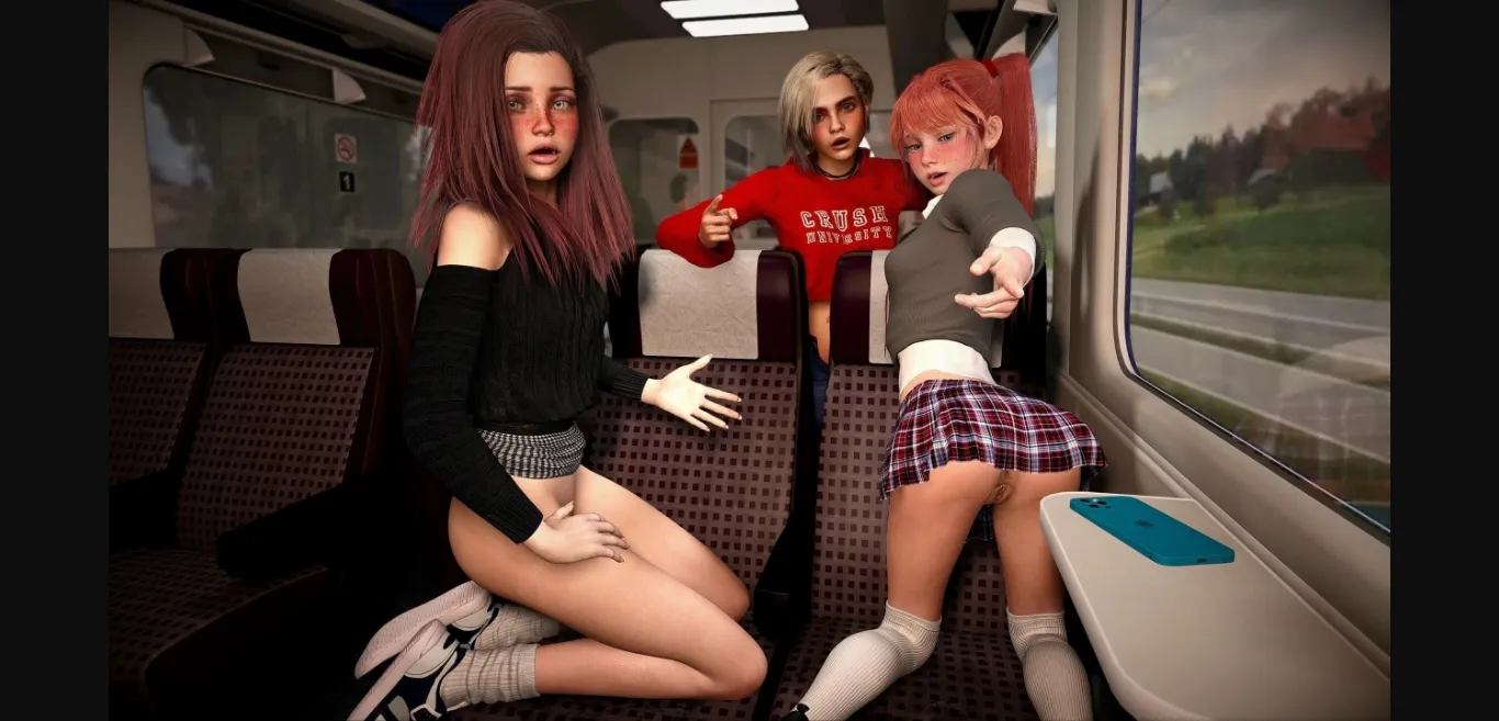 VN Ren'Py Completed Girls on a Train [v1.0] [Dumb Koala Games] | Free Adult Games