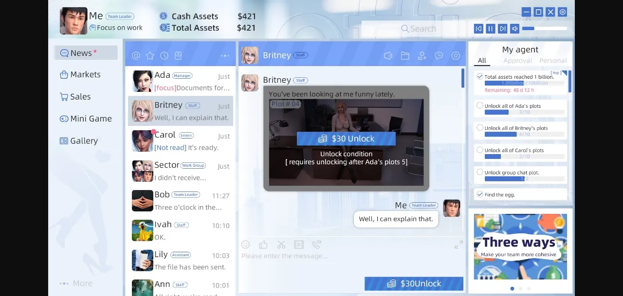 Unity Completed Office Is My Harem [Final] [DuaWolf] | Free Adult Games