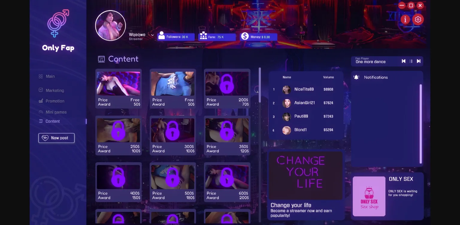 Unity Completed OnlyFap Simulator 4 [Final] [BanzaiProject] | Free Adult Games