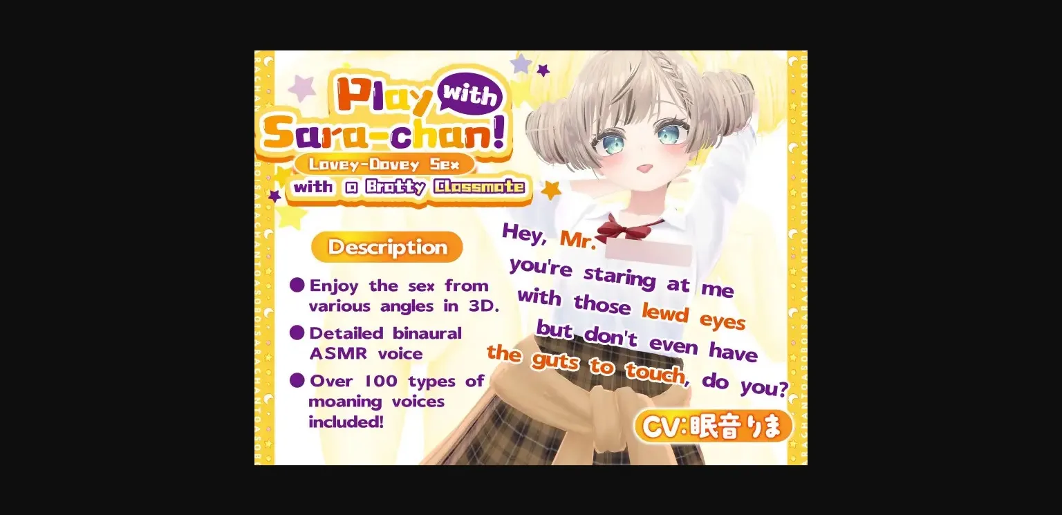 Unity Completed Play with Sara-chan!  Lovey-Dovey Sex with a Classmate  [v1.0.2] [あおりんご工房] | Free Adult Games