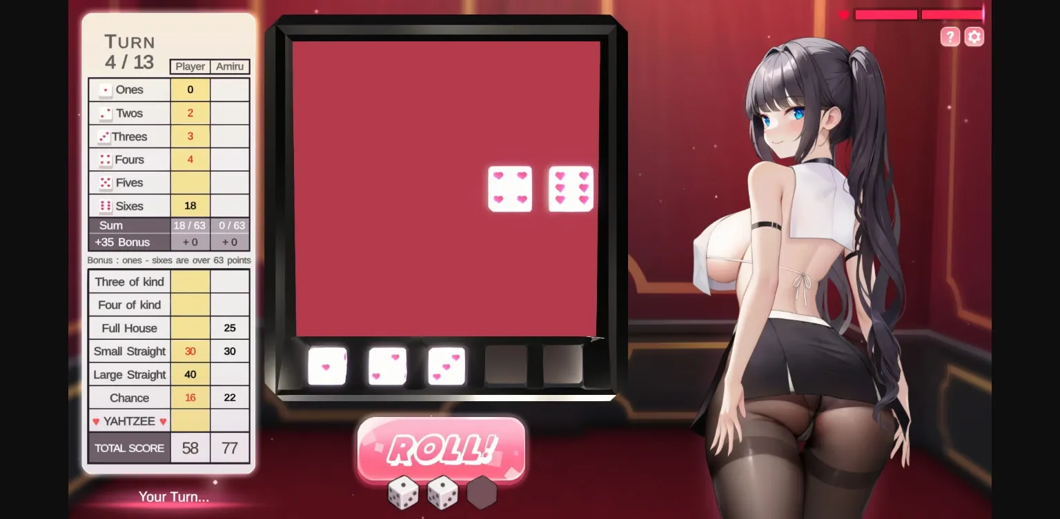 Unity Completed Yahtzee girl [Final] [Snappixgames] | Free Adult Games