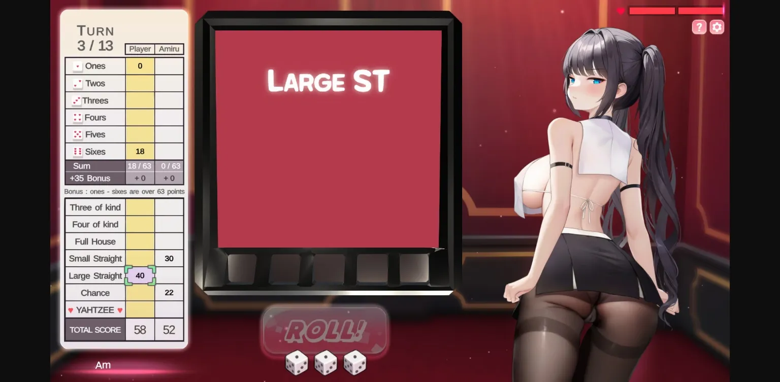 Unity Completed Yahtzee girl [Final] [Snappixgames] | Free Adult Games