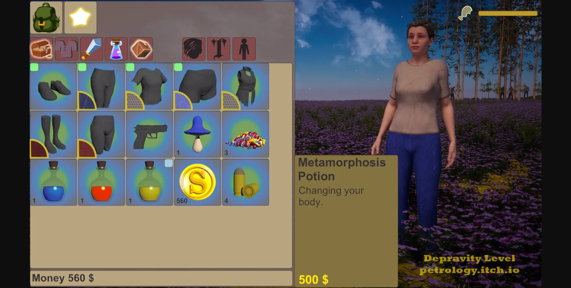 Unity Depravity Level [v0.1.00.1 Pre-Alpha] [Petrology] | Free Adult Games