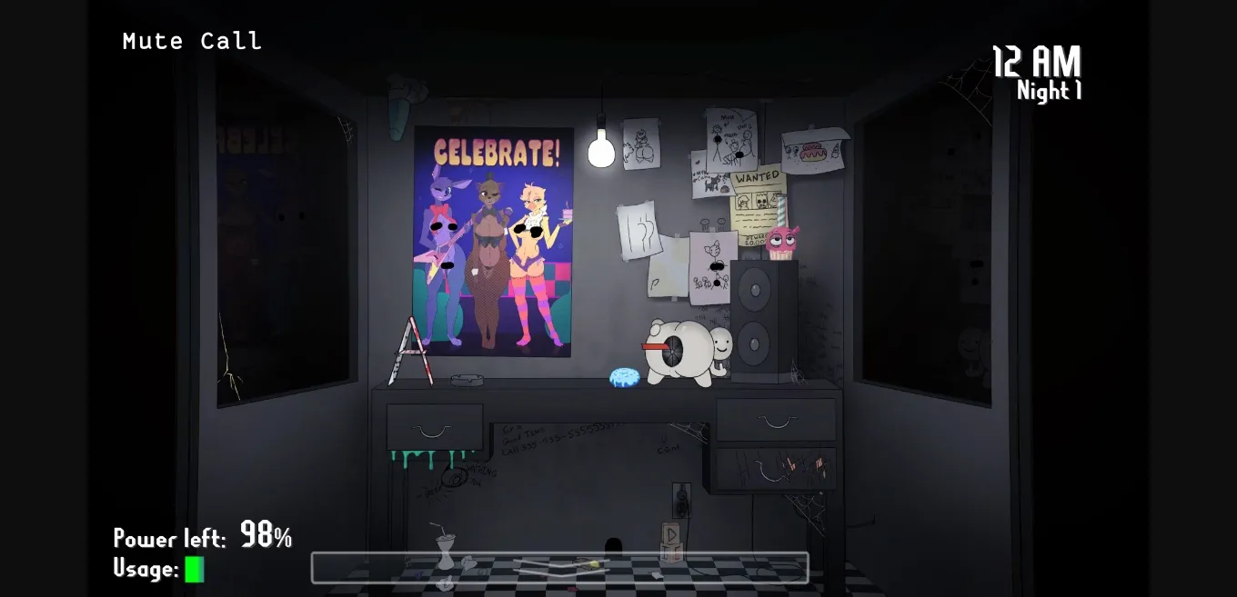 Unity Five Nights at FuzzBoob's [DE P1 v1.1.2] [Pudding's Bakery] | Free Adult Games