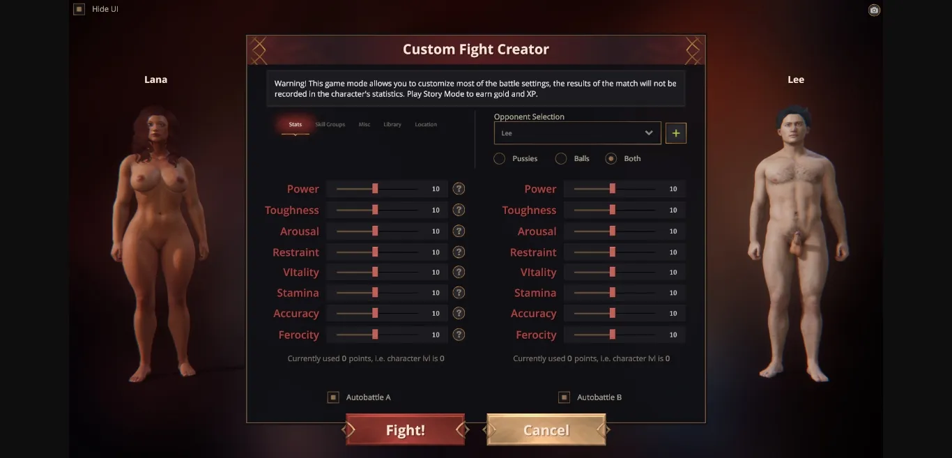 Unity Naked Fighter 3D [2025.43] [Sam3DX] | Free Adult Games