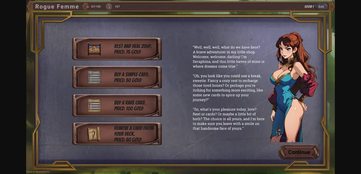 Unity Rogue Femme [v0.2.4] [Banana Stroke] | Free Adult Games