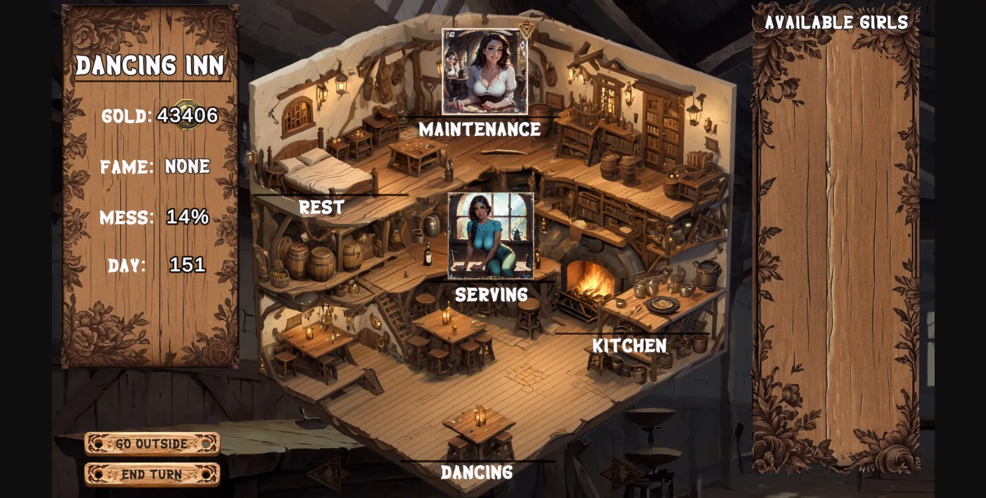 Unity The Dancing Inn [v0.2.6] [The Dancing Inn] | Free Adult Games