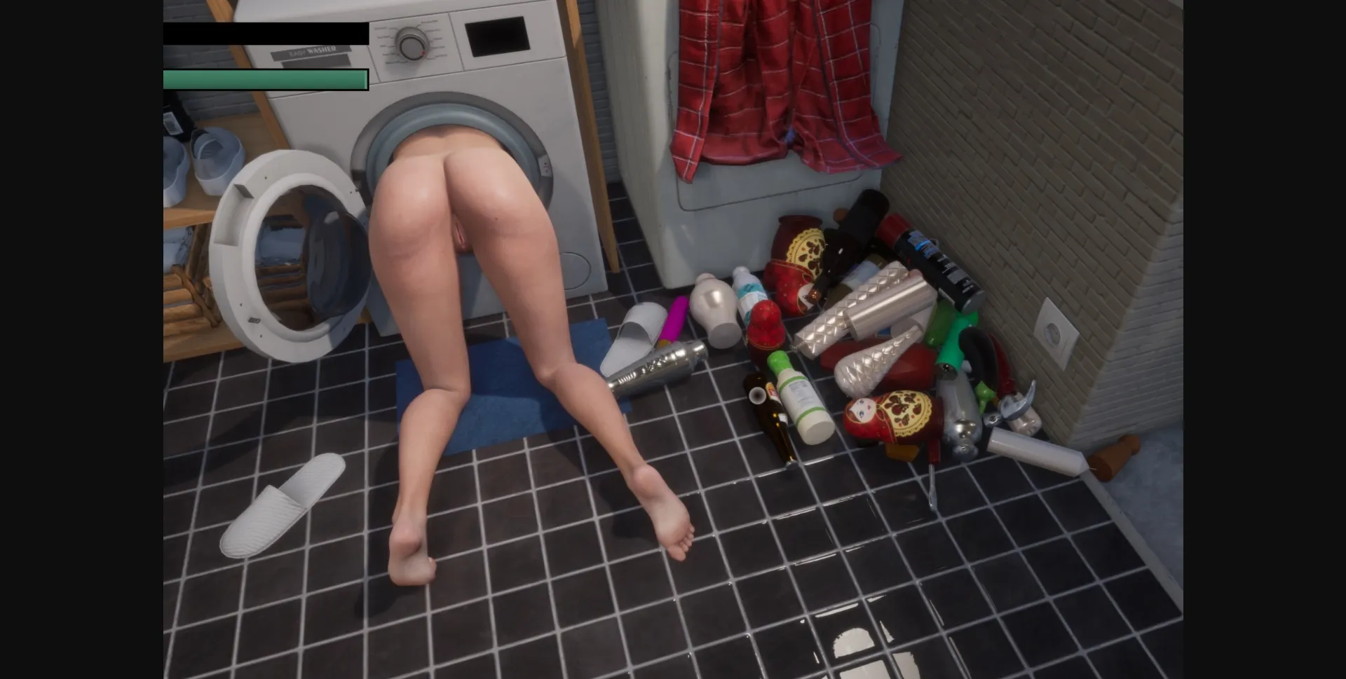 Unreal Engine Completed Mom Got Stuck in the Washing Machine [v1.9] [Mad Mike Production] | Free Adult Games